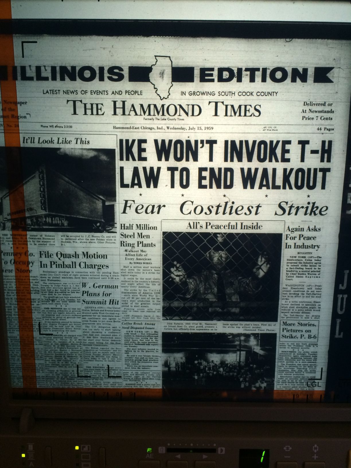 1959 steel strike